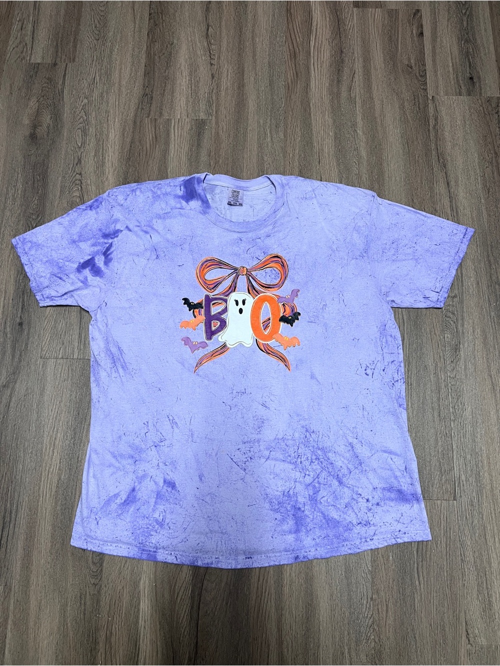 Purple Halloween 'BOO' Graphic T-Shirt